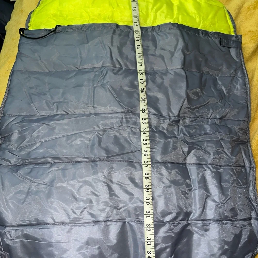 Pawsitively Posh Green Purple interior Pet Sleeping Bag